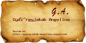 Györgyjakab Angelina névjegykártya
